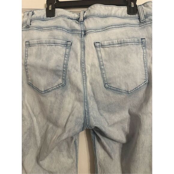 Lane Bryant Flex Waistband Curvy Fit High Rise Pedal Light Wash Jeans Womens 16 - Picture 5 of 7